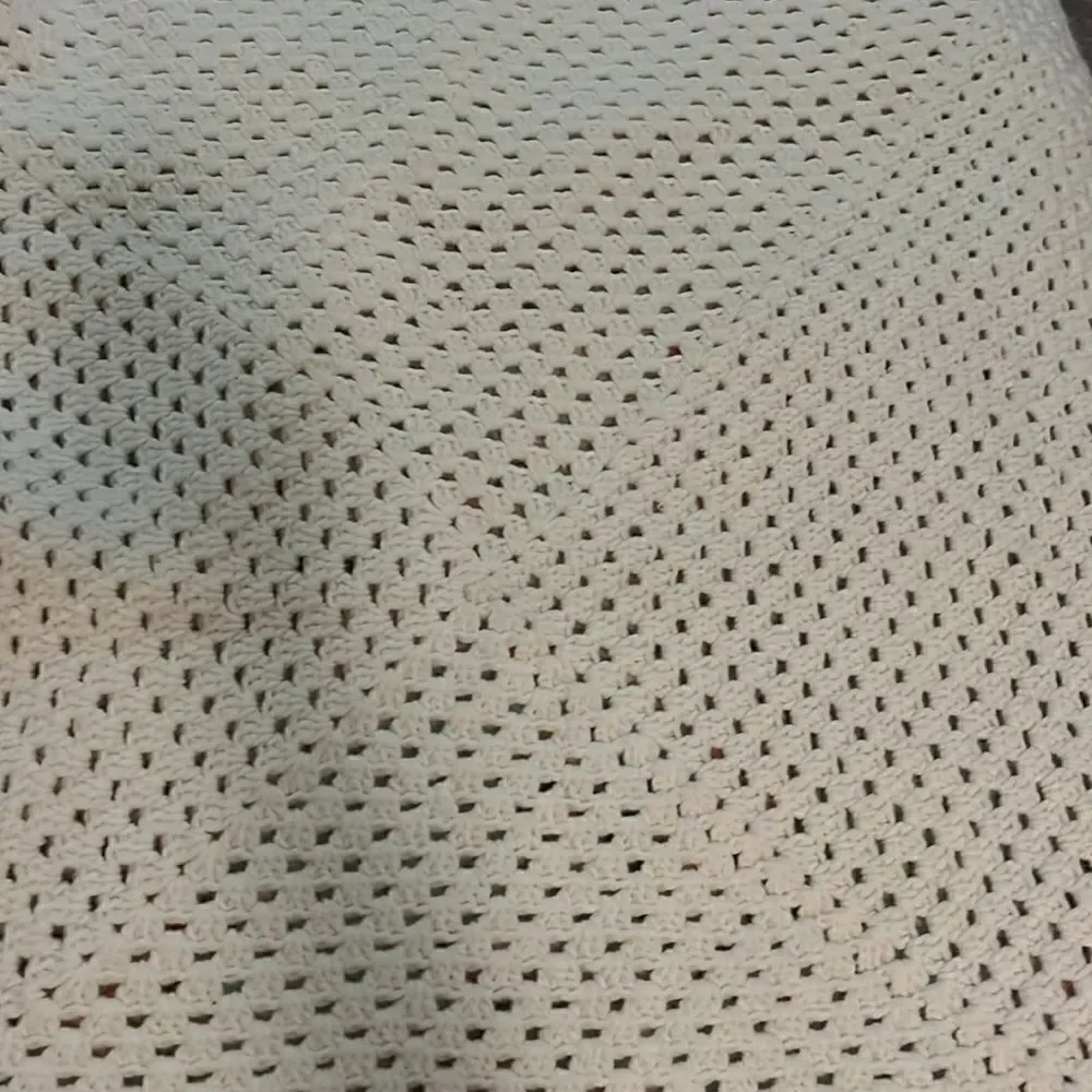 Hand crocheted throw